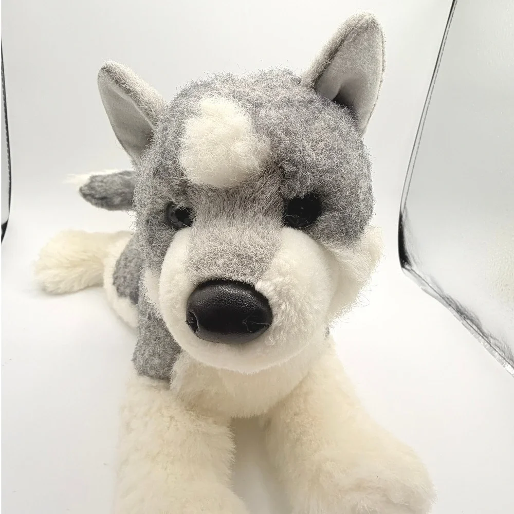 Bass Pro Shops Sasha Husky Plush Stuffed Animal Kids Grey White Realistic